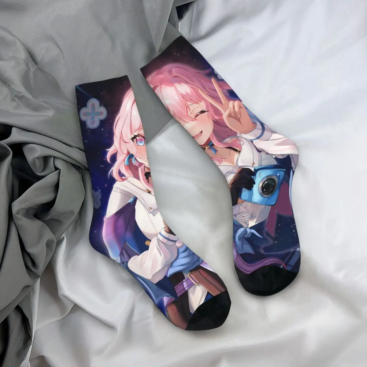 7 marca Honkai Star Rail Game Socks męskie damskie wiosenne pończochy Harajuku