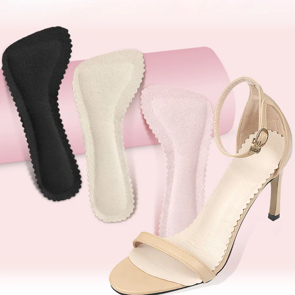 

3 Pairs High Heel Sandal Insoles Seven-point Metatarsal Pad Self Adhesive Double Sided Tape Breathable Comfort Shoe Inserts