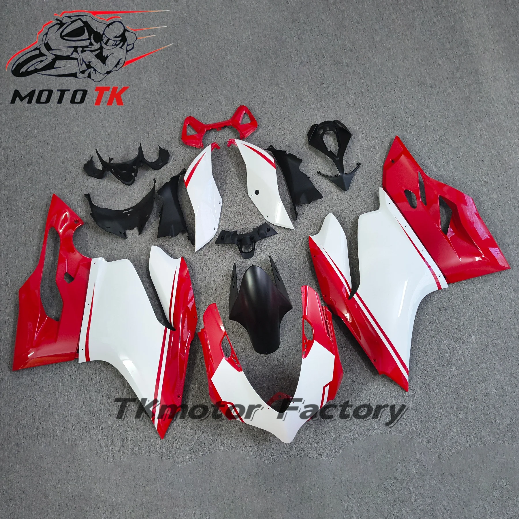 Injection New ABS Motorcycle Full Fairing Kit Fit For Ducati 899 1199 Panigale 2012 2013 2014 12 13 14 Bodywork Set Red White