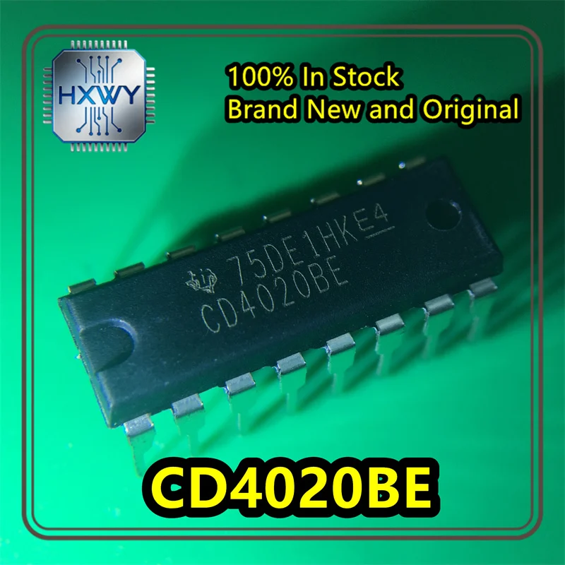 (10/50 pieces) CD4020BEDIP-16 Binary Counter/Divider, Brand New Original, In Stock, Electronic IC