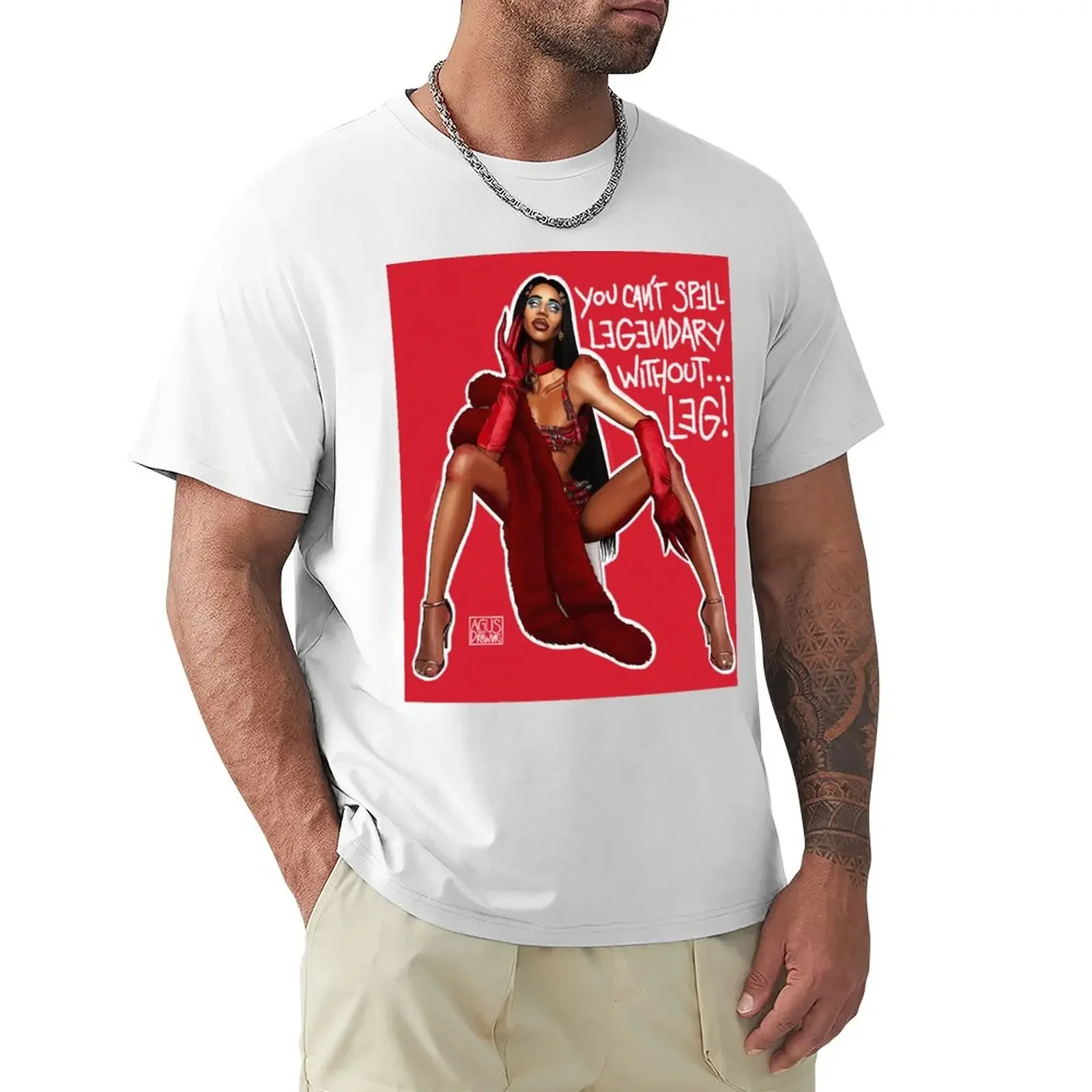 

Naomi Smalls from RuPaul's Drag Race by agusdrawing T-Shirt anime quick drying mens graphic t-shirts funny