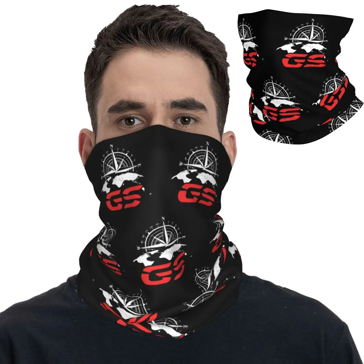 GS WORLD Adventure Bandana Neck Cover Printed Motor Racing Mask Scarf Multi-use Headband Outdoor Sports for Men Women Washable