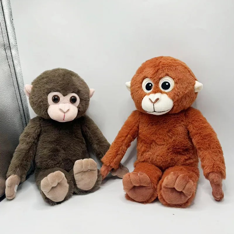 

Забавная плюшевая игрушка-горилла, милая маленькая обезьянка, успокаивающая кукла для детей, подушка для сна, подарок