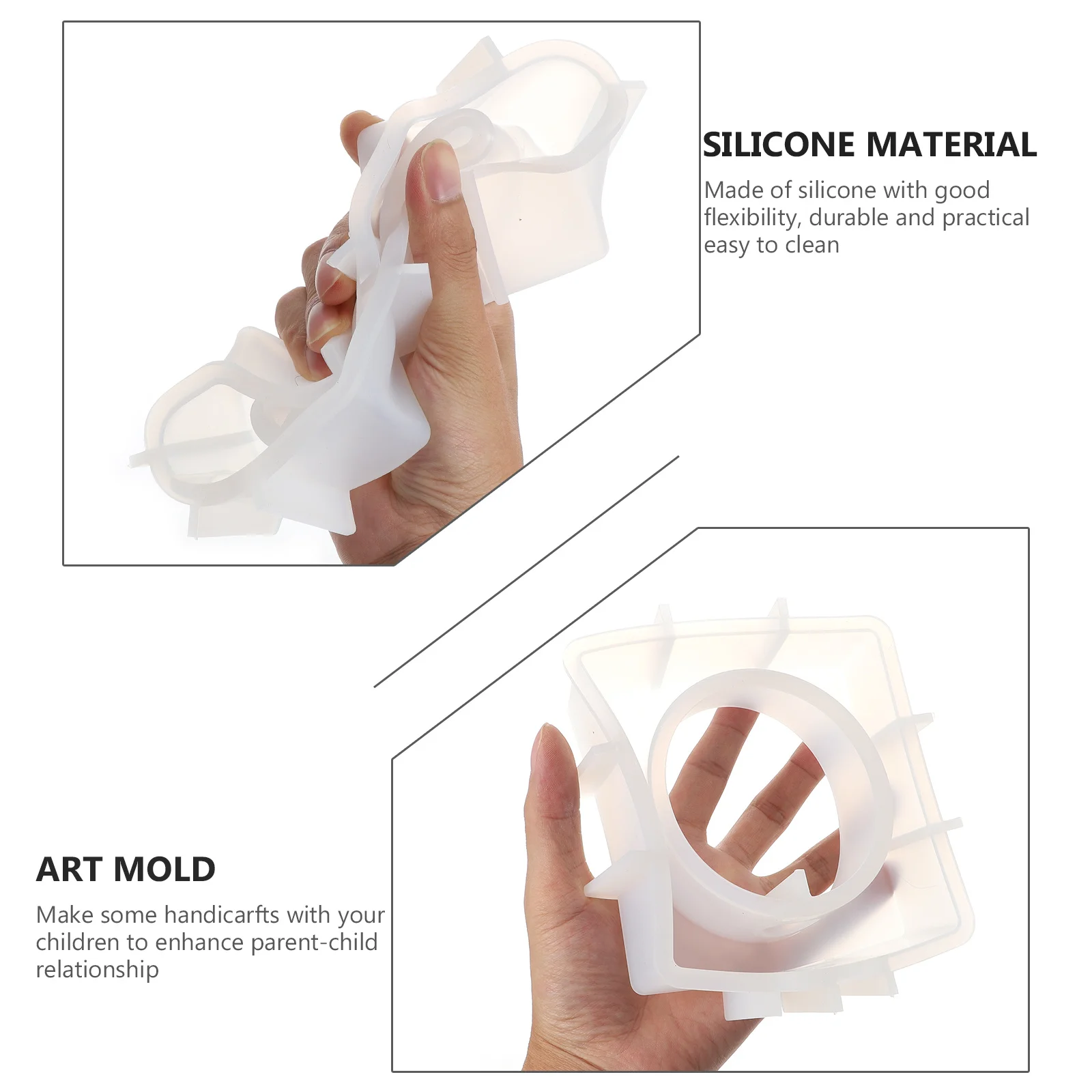 

7 шт., силиконовая многоразовая форма для вазы, гибкая форма для рукоделия, украшение для дома, художественный орнамент, ваза, силиконовая форма, форма для украшения