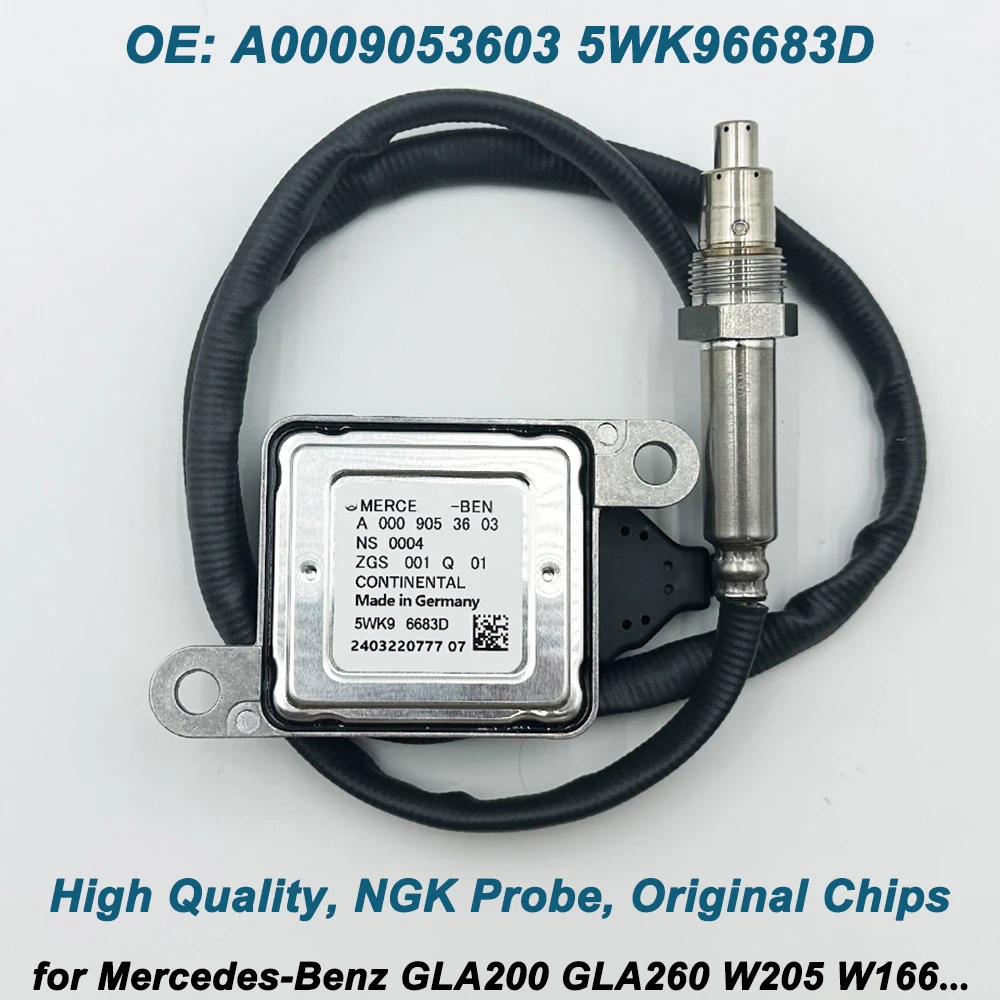 

Good Quality Chips N-GK Probe A0009053603 5WK96683D Nitrogen Oxide Sensor For Mercedes-Benz W205 W166 GLA200 GLA260 0009053603