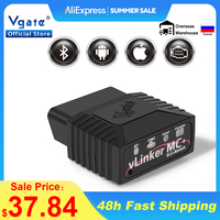 Vgate vLinker MC + ELM327 V2.2 BT4.0 BT3.0 OBD2 Scanner For BimmerCode For FORScan Auto Car Diagnostic Tools V1.5 HS/MS-CAN