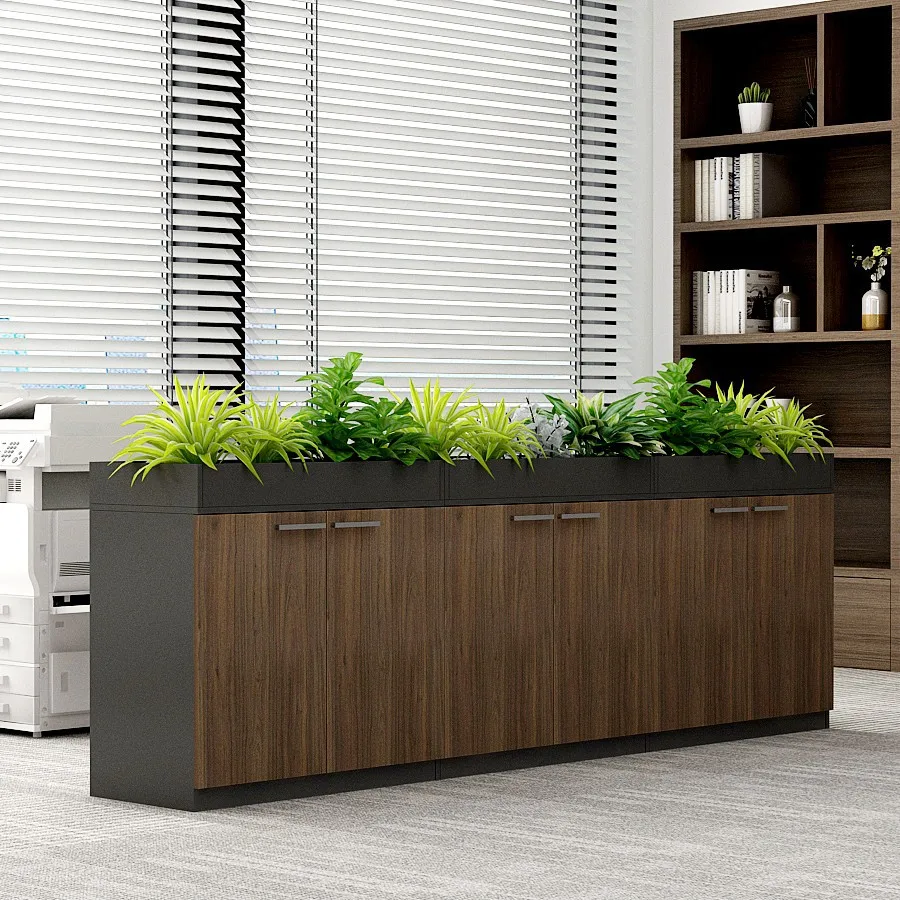 Office partition cabinet File cabinet Data cabinet Flower