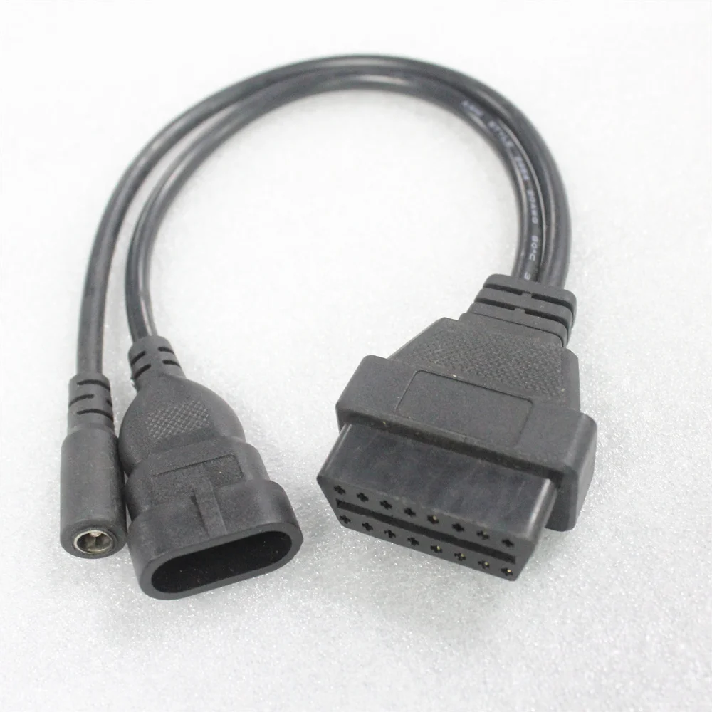 

Acheheng Car cable for F-iat 3 Pin to 16 Pin OBDII OBD2 connector Adapter Auto Car Cable obd 3pin Diagnostic Cable