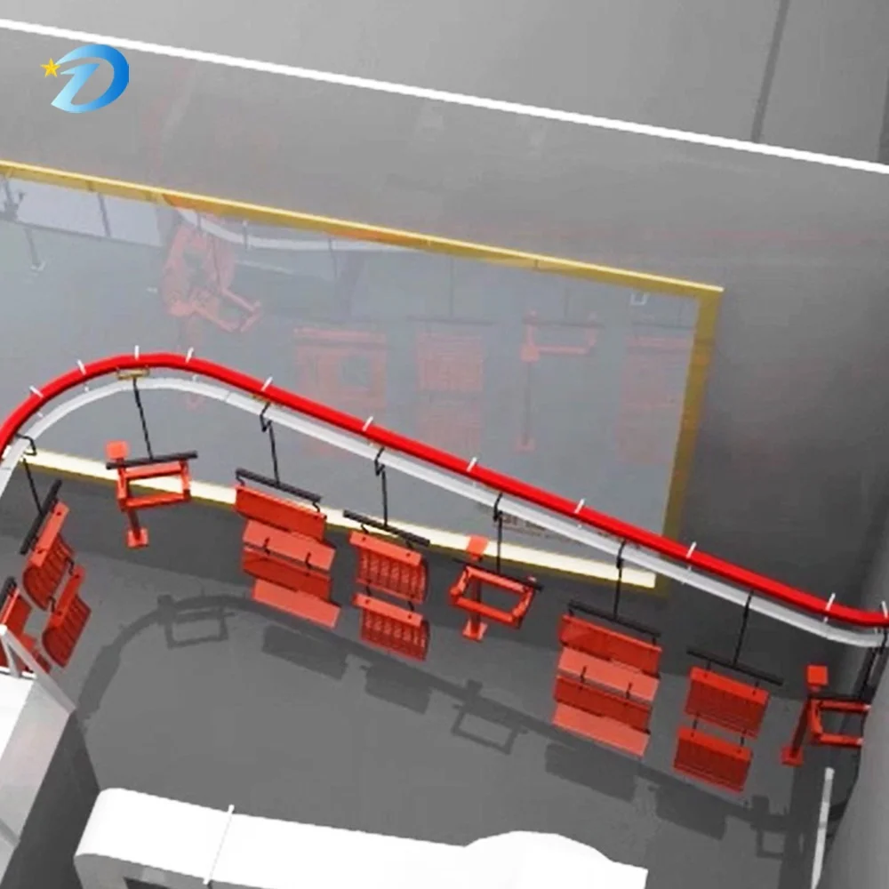 Small Industrial Metal Coating Machinery Hanging Automatic Spraying Production Line with Green Environmental Protection