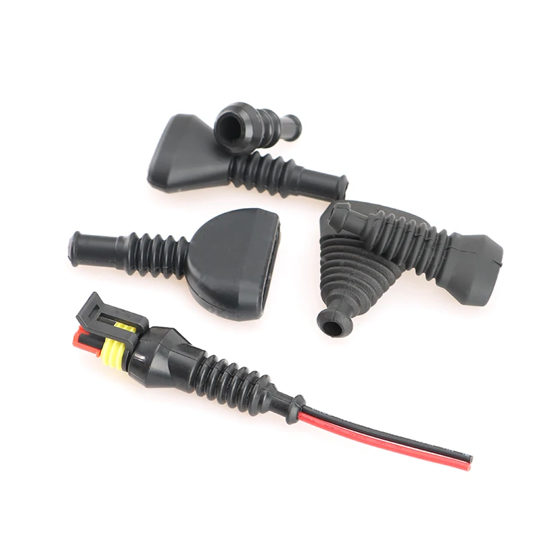1/2/3/4/5/6 Pin Automotive Wire Harness Dust Cover Threaded Silicone Sheath 1.5 Series DJ7021-1.5 Connector Tail Clip
