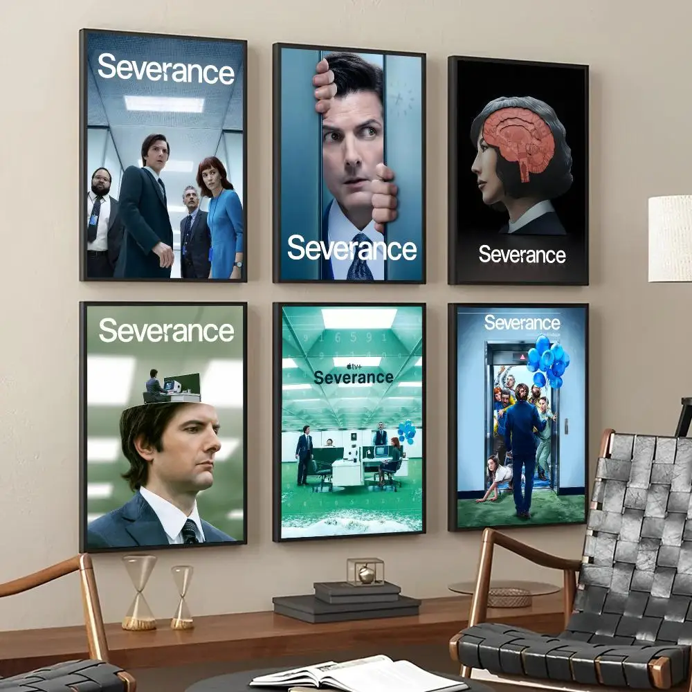 S-Severance Movie Poster Self Adhesive Sticker Home Bedroom Living Room Game Room Decoration