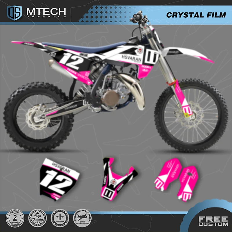 

DSMTECH пользовательские графические фоны для команды, наклейки, наборы наклеек для Husqvarna TC 85 2023 2022 2021 2020 2019 2018 007