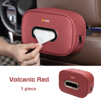 New Leather Car Backrest Tissue Box For Renault R.S Clio Koleos Megane 3 Espace QM6 Kadjar Captur Paper Storage Bag Accessories