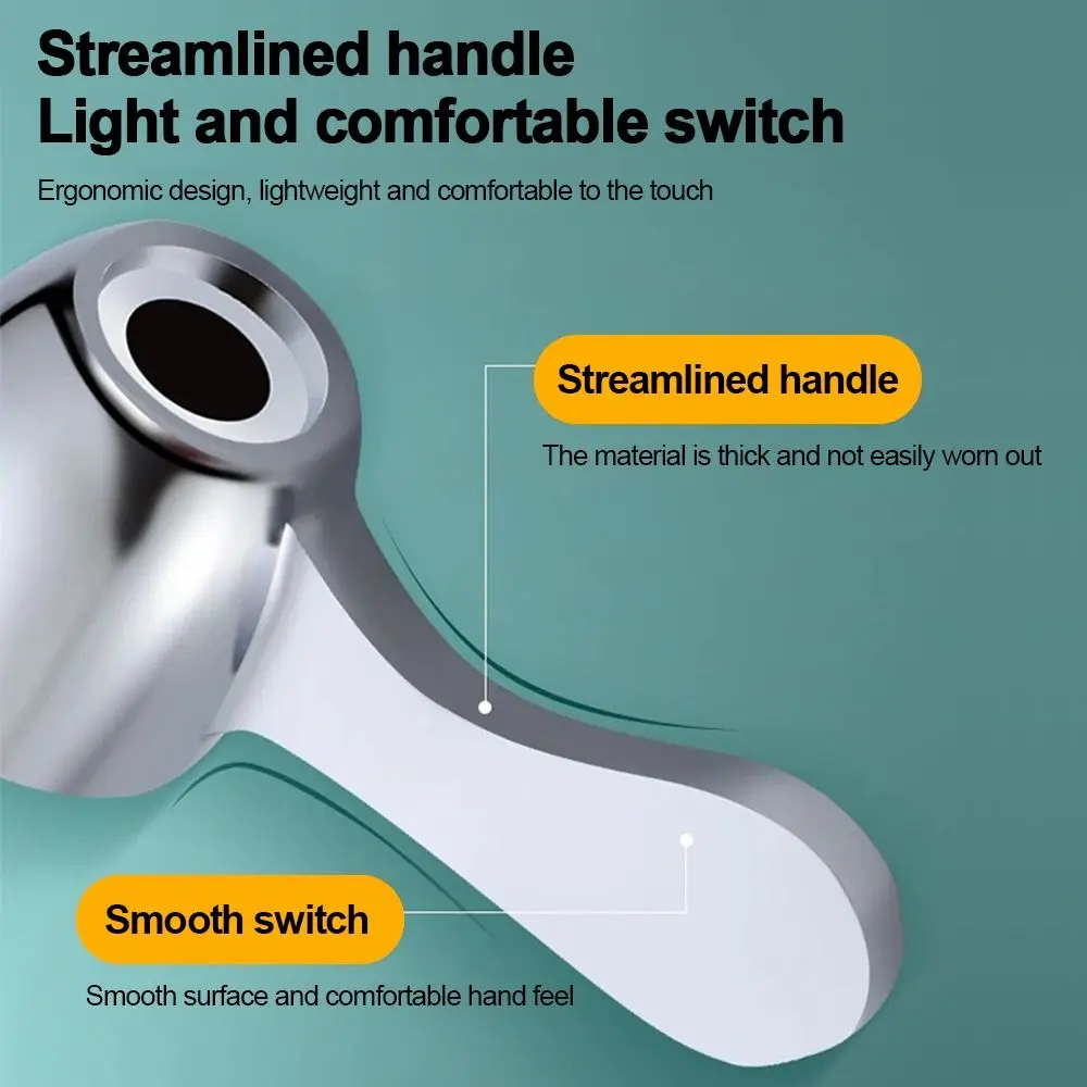 

New Triangle Valve Faucet Handle Small Spout Universal Dish Basin Handle Faucet Switch Handle