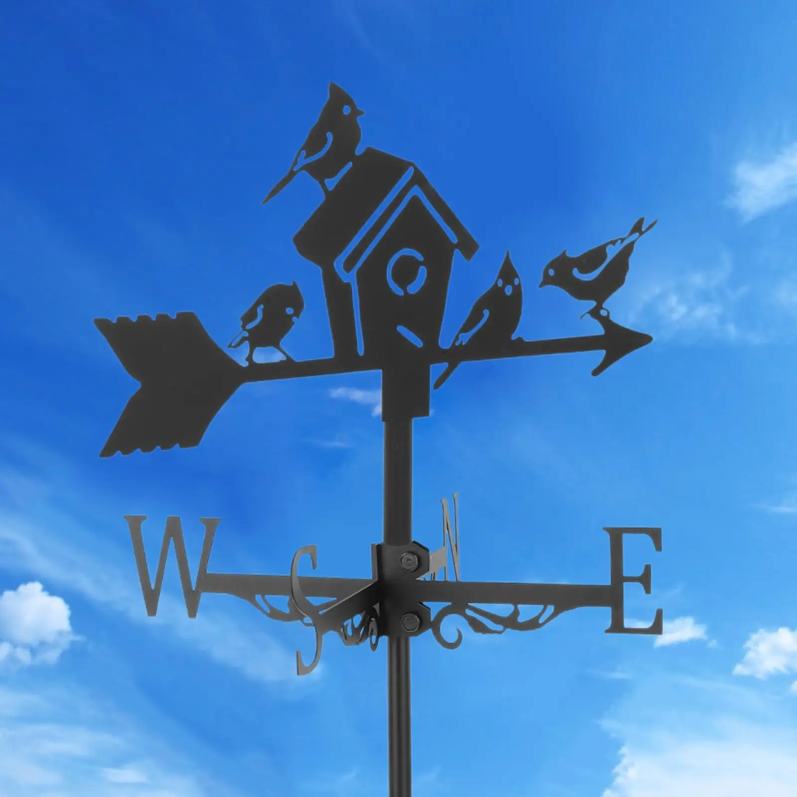 Veleta de hierro, escena de granja, montaje en techo, herramientas de medición, decoraciones de jardín