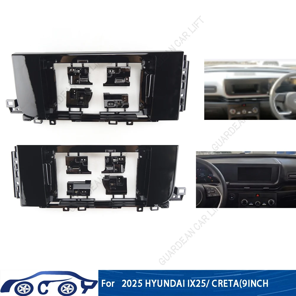 

9Inch Car Radio Fascis For 2024+ HYUNDAI IX25/ CRETA Android MP5 Player Frame 2Din Head Unit Stereo Panel Dash Cover Trim