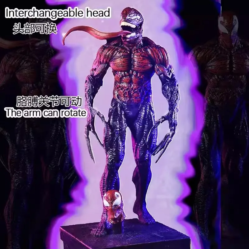 Vingadores homem-aranha veneno anime figura marvel quadrinhos hobby modelo figuras de ação ornamentos pvc menino brinquedos presente de natal