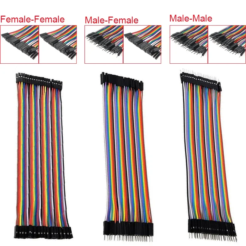 20Pin 10cm 20cm Dupont Line Male To Male + Male To Female and Female To Female Jumper Wire Dupont Cable for Arduino DIY Kit