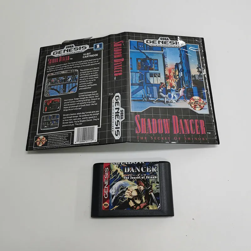 Cartuccia di gioco a 16 bit -Scheda MD Shadow_Dancer per console per videogiochi originale Genesis/Mega Drive PAL e NTSC