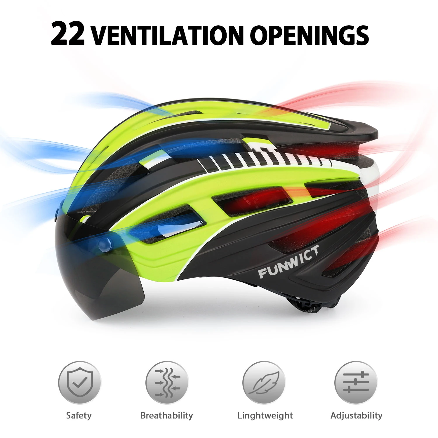 MTB Bicycle Helmets Goggles for Men Women Adults with Light Cycling Motorcycles Scooter Mountain Road Electric Bike Accessories