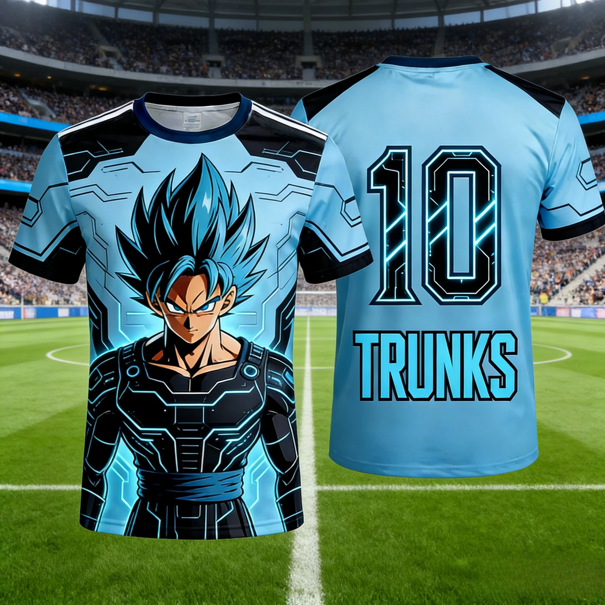 

2026 Summer Dragon Ball Saiyan Armor & Frieza 3D Print Oversized Crew Neck T-Shirt High Quality Anime Streetwear Y2K Tee