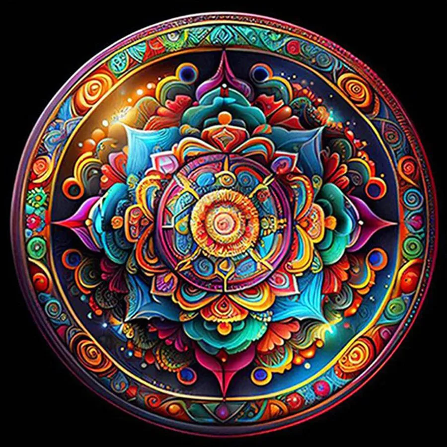 Diamond Art Painting Mandala Flower Abstract Mosaic Rhinestones Pictures Embroidery Floral Home Decor Cross Stitch Kits