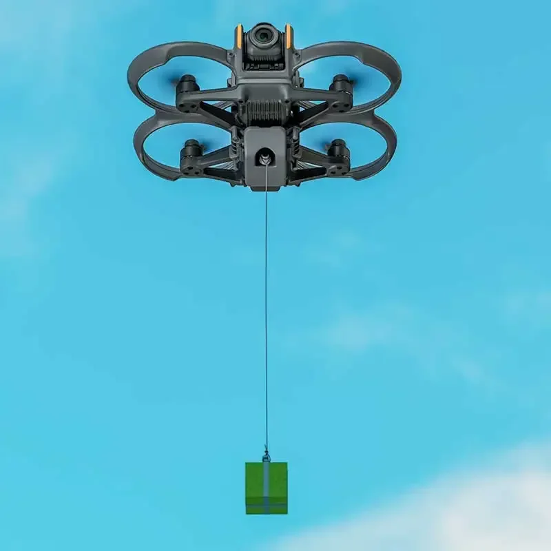 Airdrop-System für DJI Avata 2-Drohnen-Top-Verlängerungshalterung, lufttropfender Tropfer, Angeln, Geschenk, Rettung, Lieferung, Werfer