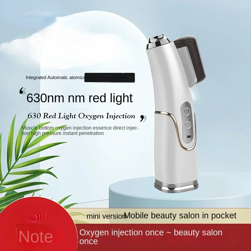 Gratis Verzending Rood Licht Zuurstof Injectie Huid Spuiten Huishoudelijke Nano Water Aanvullen Instrument Schoonheidssalon Automatische Hoge