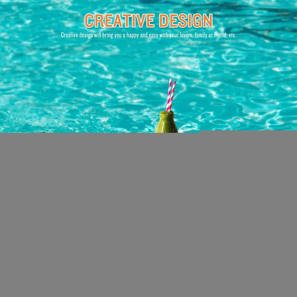 

4 Pcs Inflatable Water Drink Holder Floating Pool Tray Lightweight PVC Strawberry Design Beverage Float for Pool Party