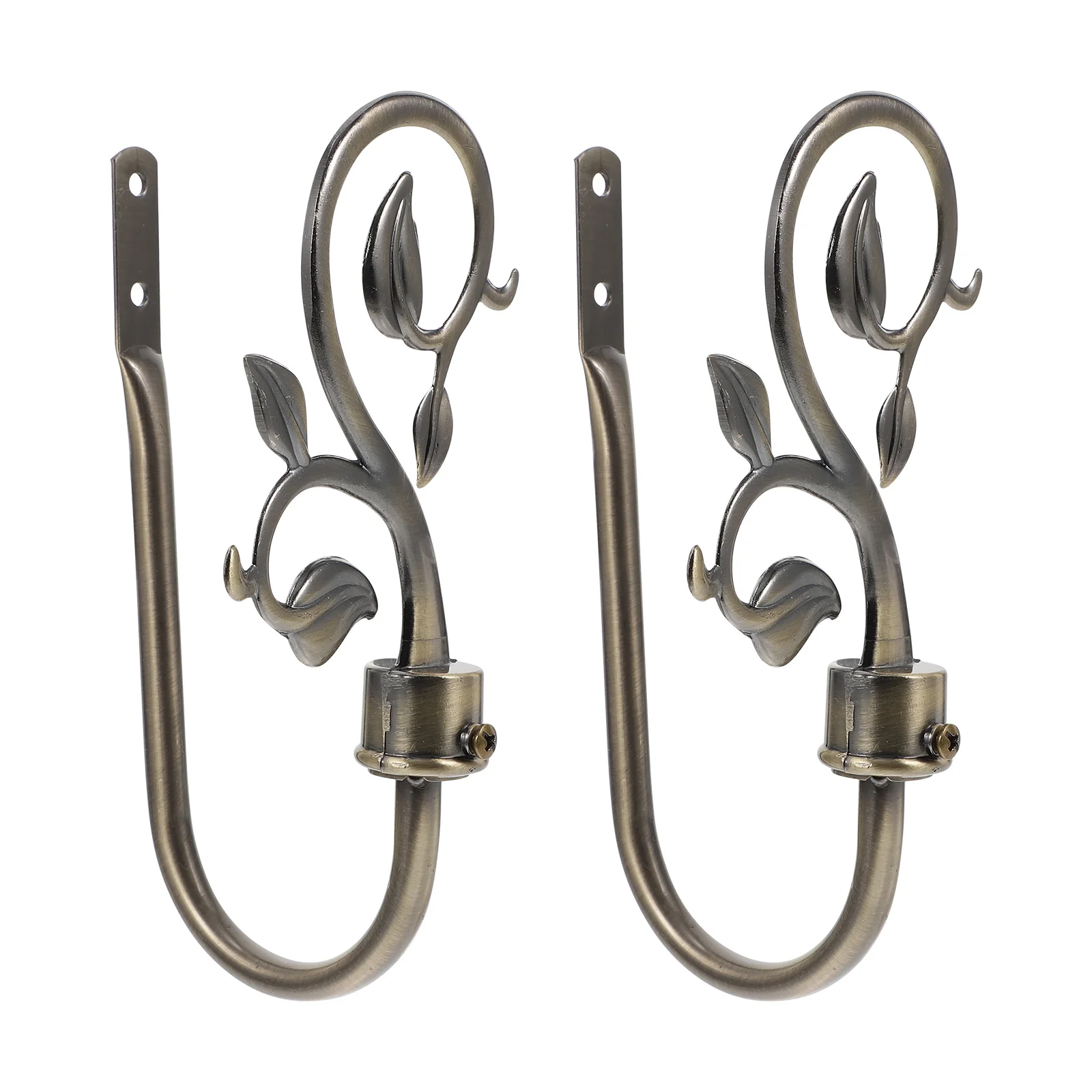 

2 Pcs Wall Hanging Curtain Hook Vintage Curtains Hooks Iron Tie Backs for Tiebacks