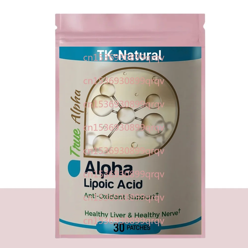 

30 Patches Alpha Lipoic Acid Transdermal Patches Antioxidant for Nerve, Energy & Metabolism Support