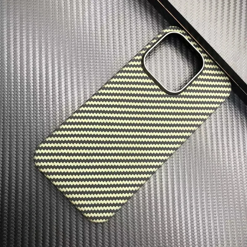 

Luxury Aramid Fiber Phone Case Real Carbon Fiber Luxurious Colorful Ultra-thin Suitable for iPhone 15 16 14 Pro Max Back Covers