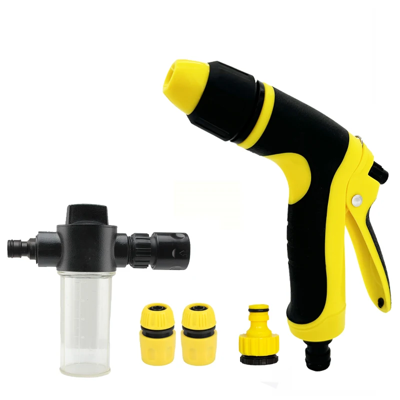 High Portable Automobiles Cleaning Tool Garden Lawn Watering Hose Nozzle Foam Lance High Pressure Sprinkler Water Gun Car Washer