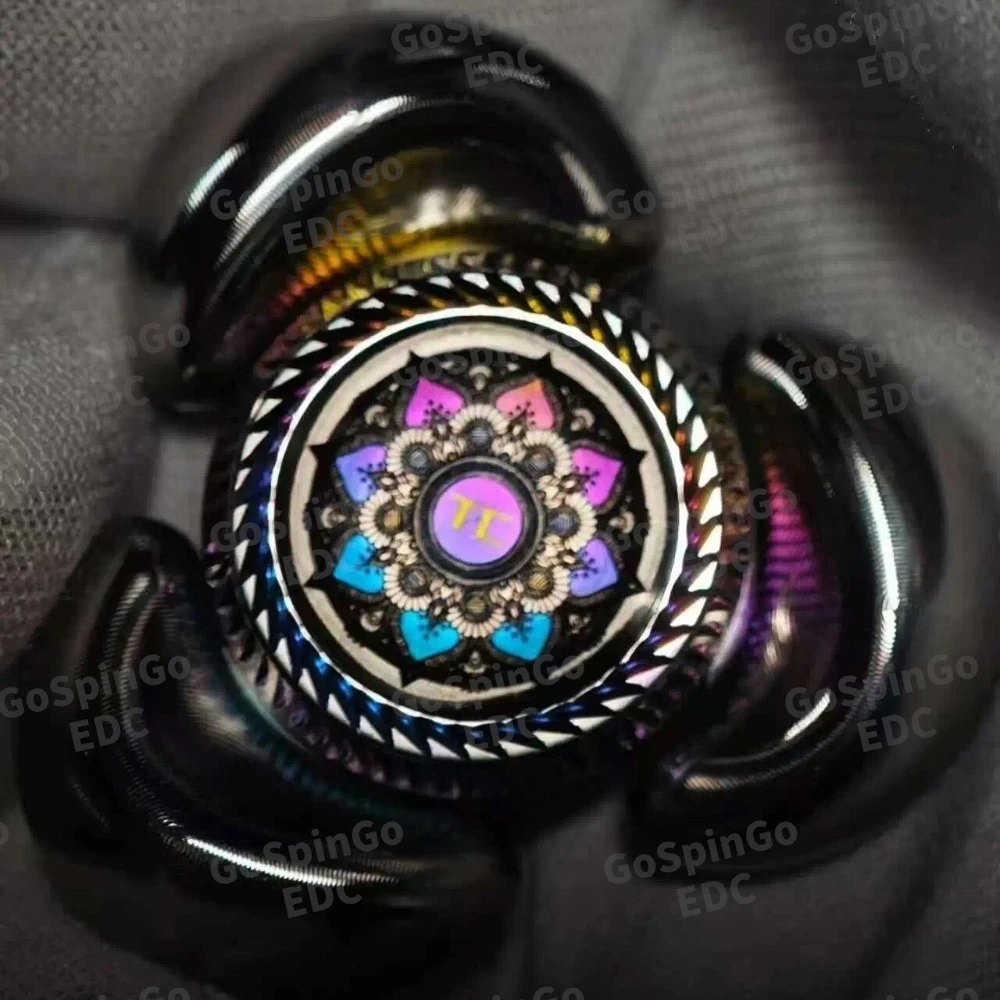 سبينر فيدجت يونيفرس EDC ساندان من الفولاذ المقاوم للصدأ بتشطيب آلي، ألعاب فيدجت للبالغين، سبينر فيدجت لتخفيف القلق