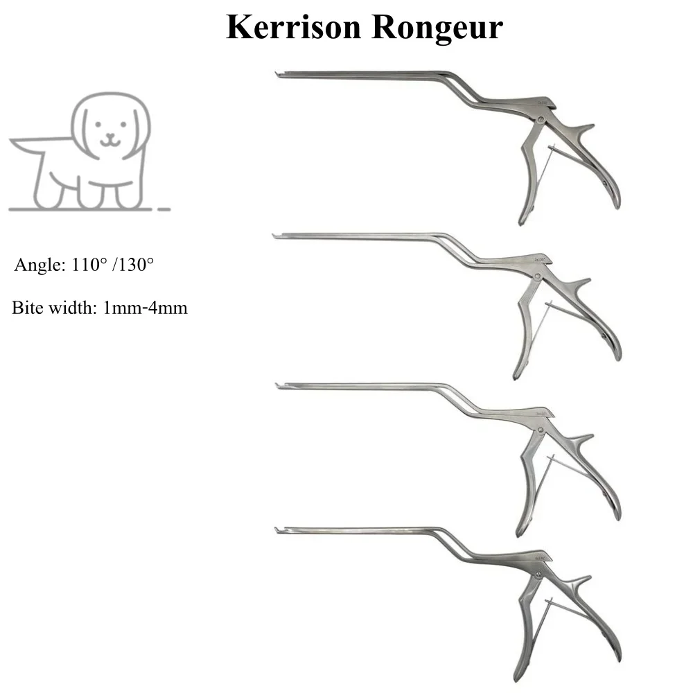 Micro Kerrison Rongeur Stainless Steel Micro Bone Punch for Spinal Neurosurgery Orthopedics Surgical Instrument