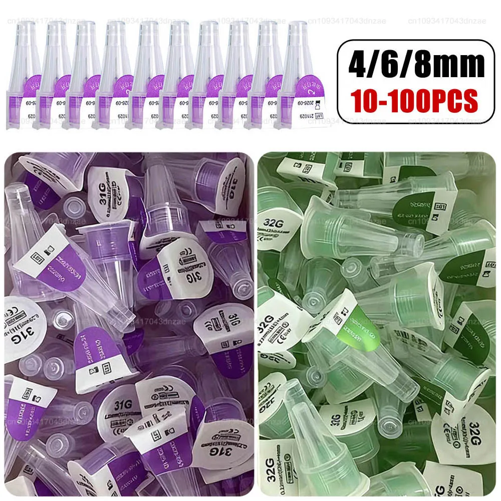 

100-500PCS Insulin Cartridges 3ml Sterile Cassette Bottle For Lilly Insulin Injection Pen Medical Beauty Magic Pen Tip 4 6 8mm