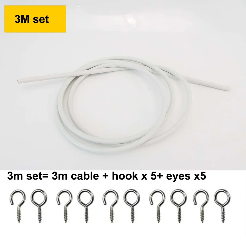 Cable Mágico Para Cortinas: Organiza Tu Hogar Con Estilo (2m-25m) | Fácil De Instalar Y Resistente