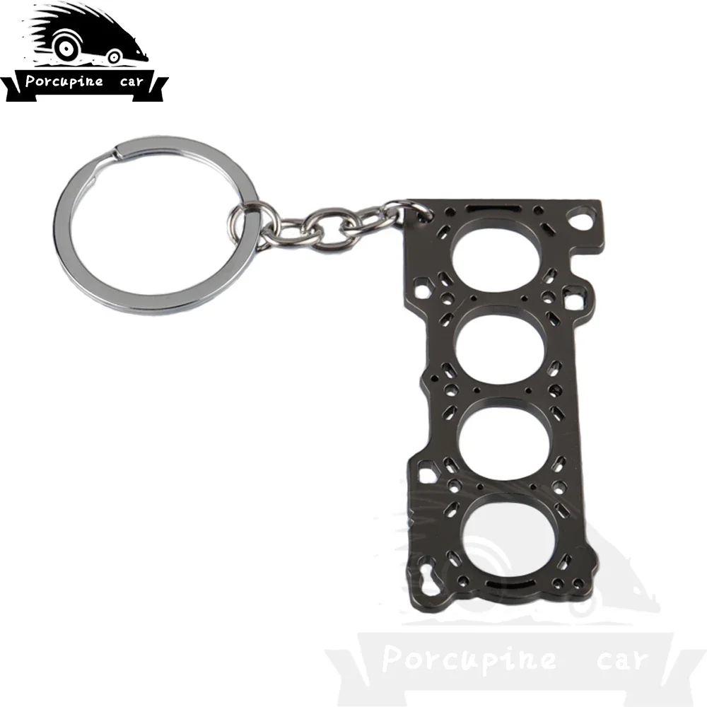 Car modification Turbo cylinder head engine gasket model Keychain Key ring key chain