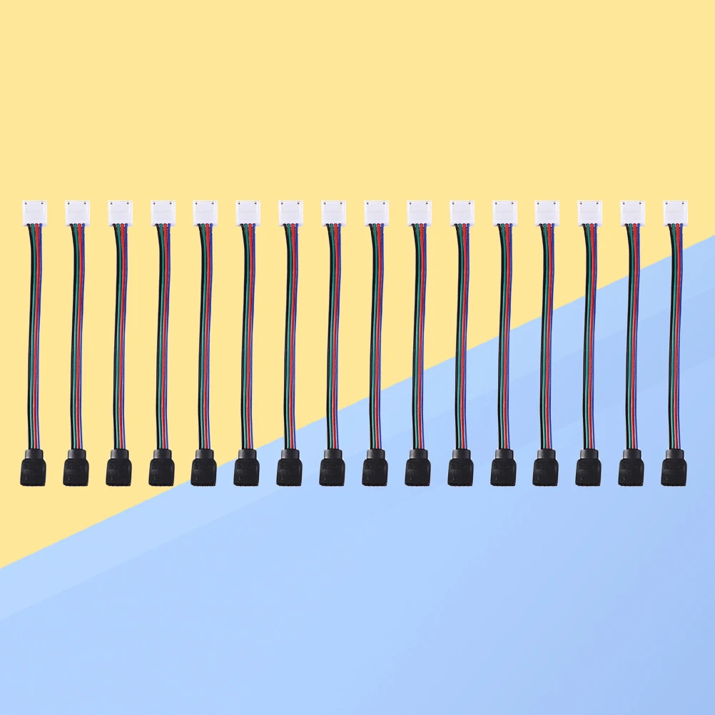 

10 pcs LED Light Strip Connection Cable RGB Connector Solderless Power Adaptor 5050 3528 5630 Flexible Accessories