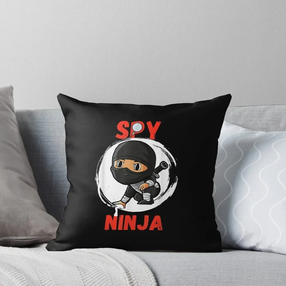 

Cool Spy Gaming Ninjas Gamer Boy Girl Kids Spy Ninja Throw Pillow autumn pillowcase ornamental pillows Pillows Aesthetic pillow