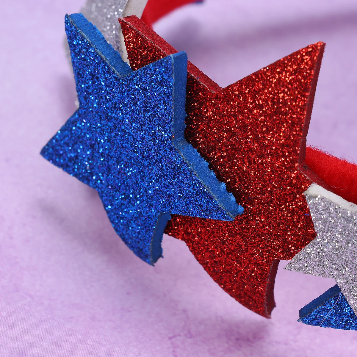 

Pentagram Hair Hoops Lightweight 3D Design Us Independence Day Party Supplies Chic Headdress Hair Accessories Eye-Catching