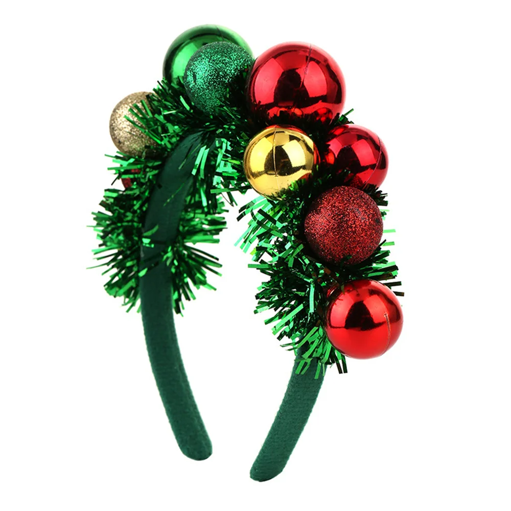 Color Ball Headband Creative Colored Balls Christmas Decoration Unique Christmas Hair Band Rich And Colorful 39.3g Interesting