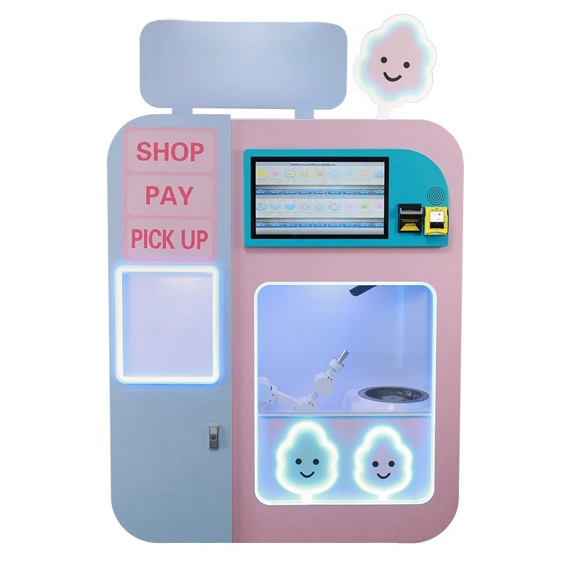 

Automatic marshmallow vending machine coin-operated scan code to pay for 30 flavors of smart candy