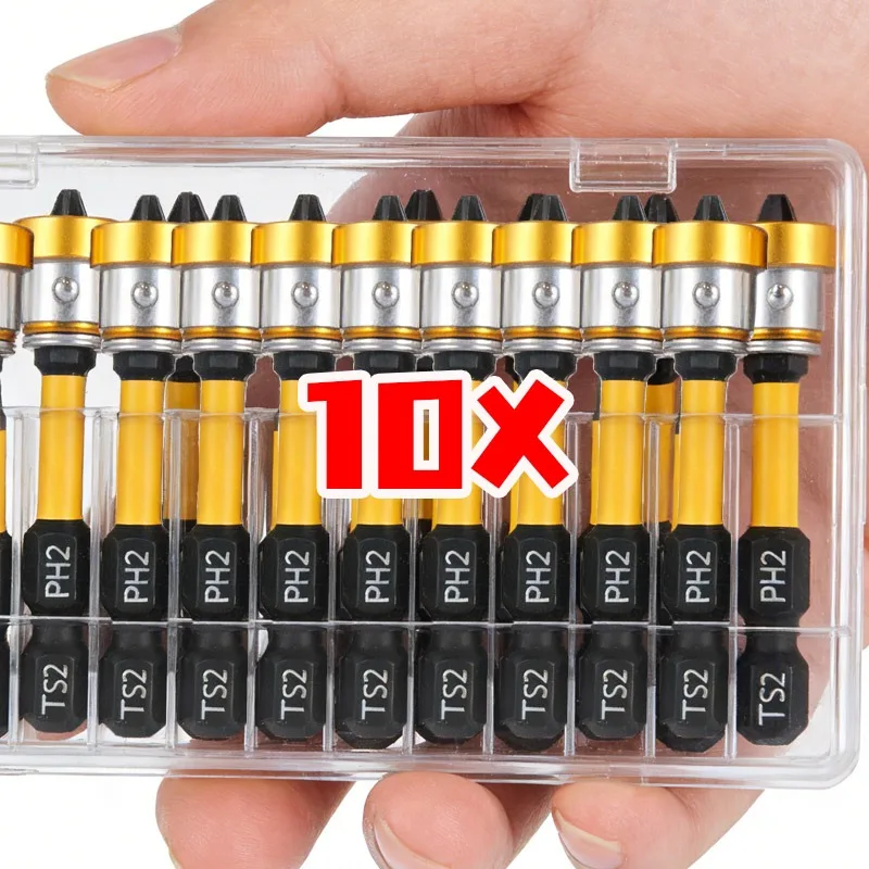 Chrome Vanadium Steel Positioning Screwdriver Bits Magnetic Gypsum Plasterboard Locating Batch Head Drilling Drywall Screw Bit