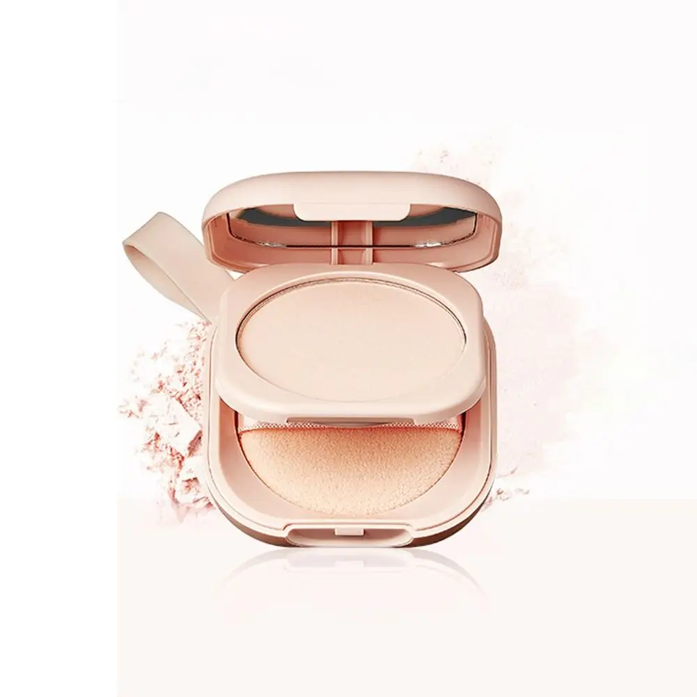 Sweatproof Oil Control Loose Powder Long-lasting Waterproof Compact Powder High Coverage Lightweight Pressed Powder Women