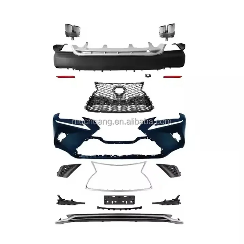 

Sport Front Bumper with Grille for Le/xus NX 300h 2015-2017 NX200 NX200t ABS Plastic Rear Body Kit Car Accessories Upgrade Parts