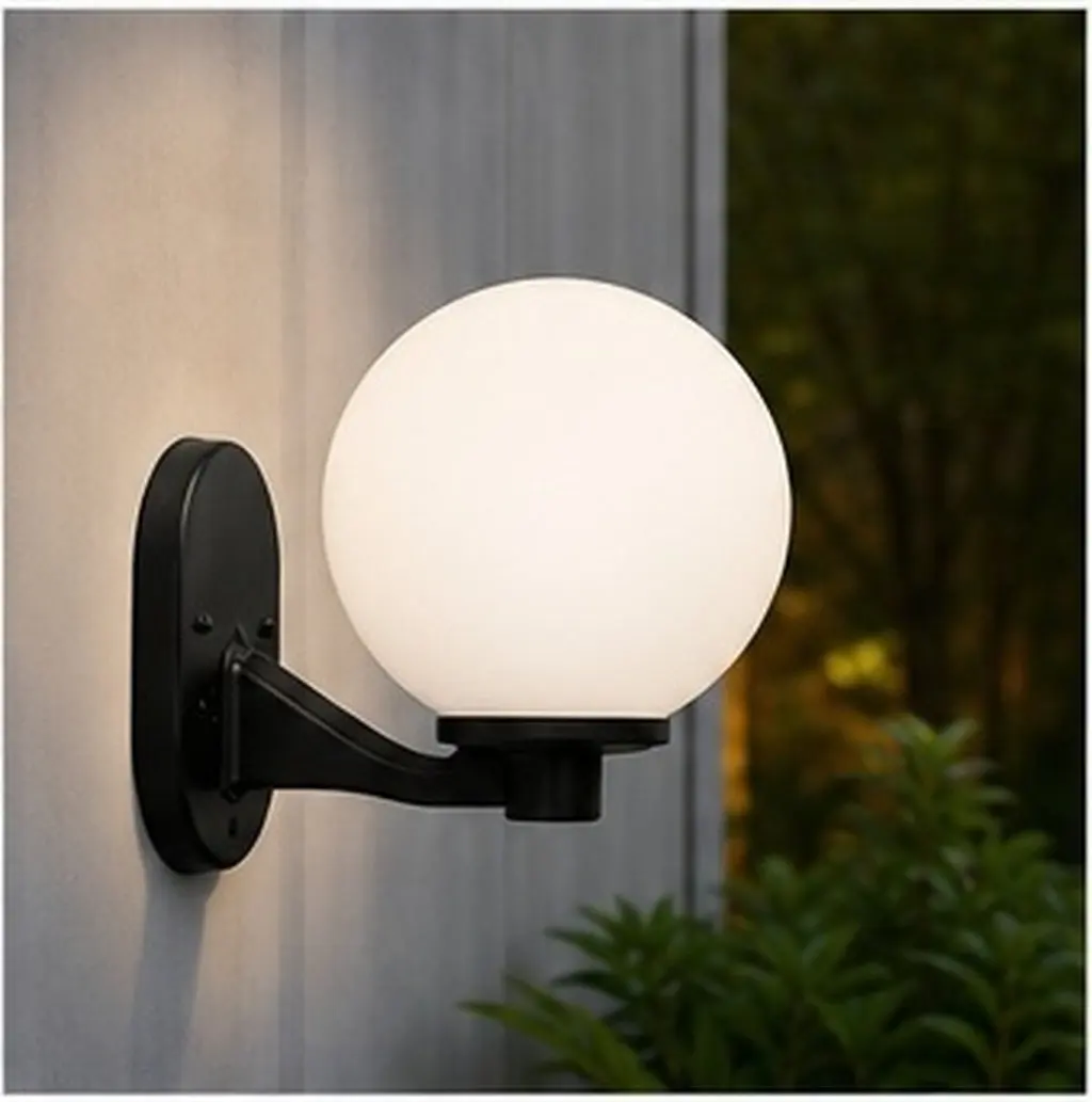 Round Ball Shape Acrylic Outdoor Waterproof Lampshade Replacement Lamp Cover Decorative Light Shade for Indoor Ceiling Lamp