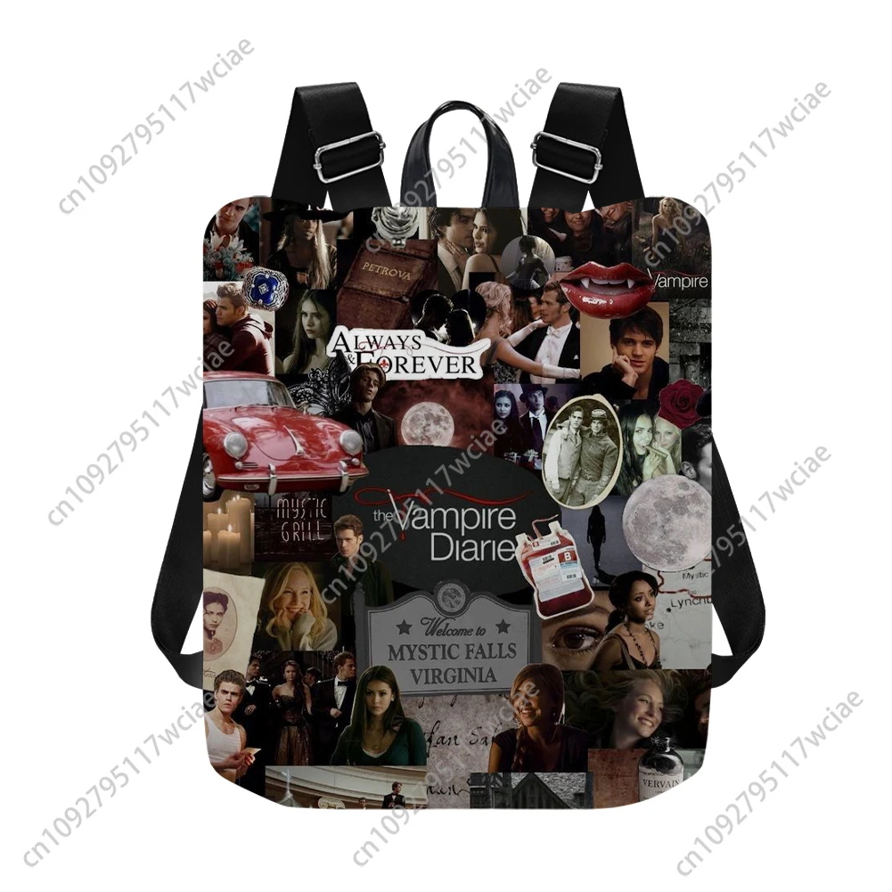 

The Vampire Diaries Custom Backpack travel Anti Theft Backpack Nylon Waterproof Daypack Fashion College Gift Bookbag