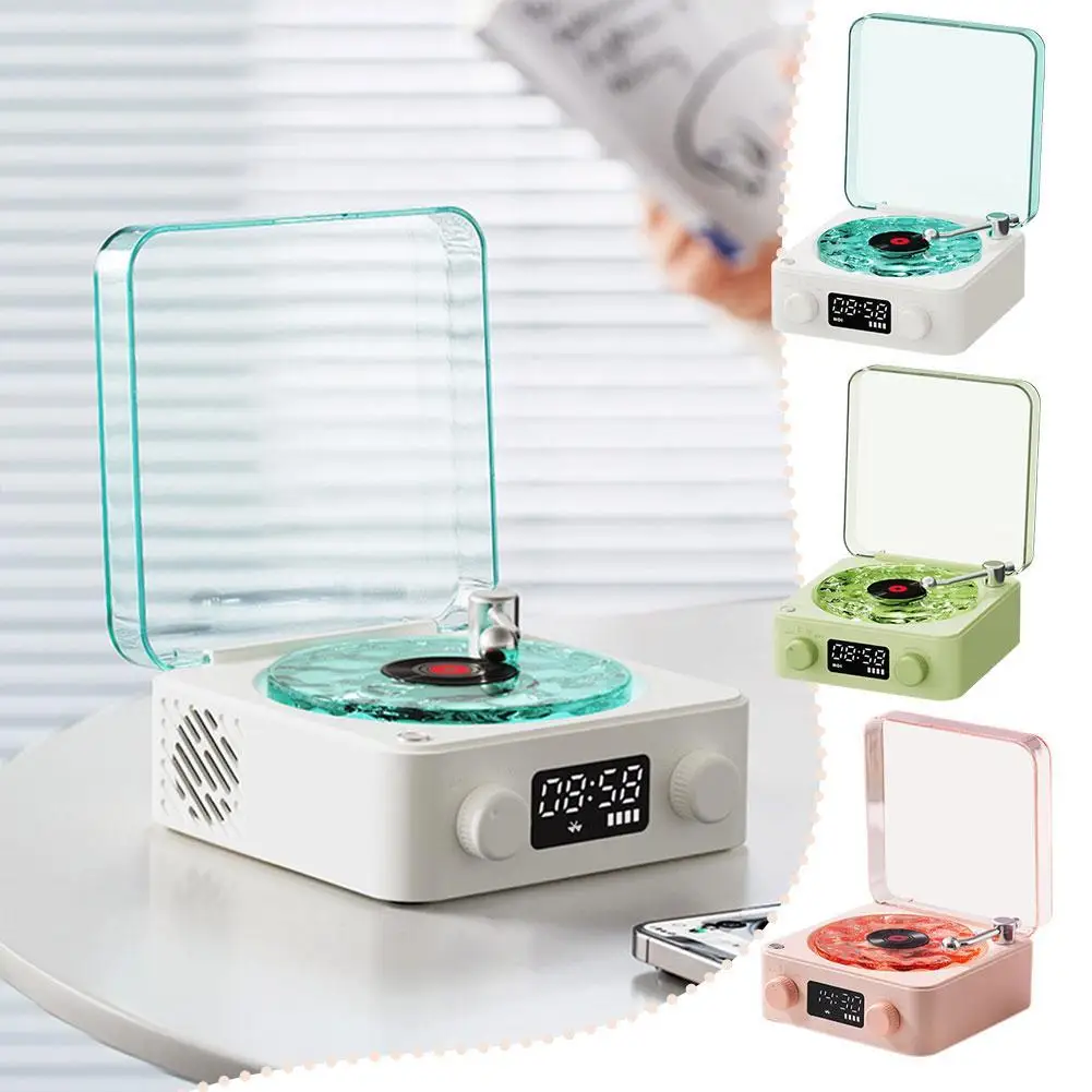 

Retro White Noise Bluetooth-compatible Speaker Portable Vintage TF Light Speaker With Aid Card RGB Support Subwoofer Sleep