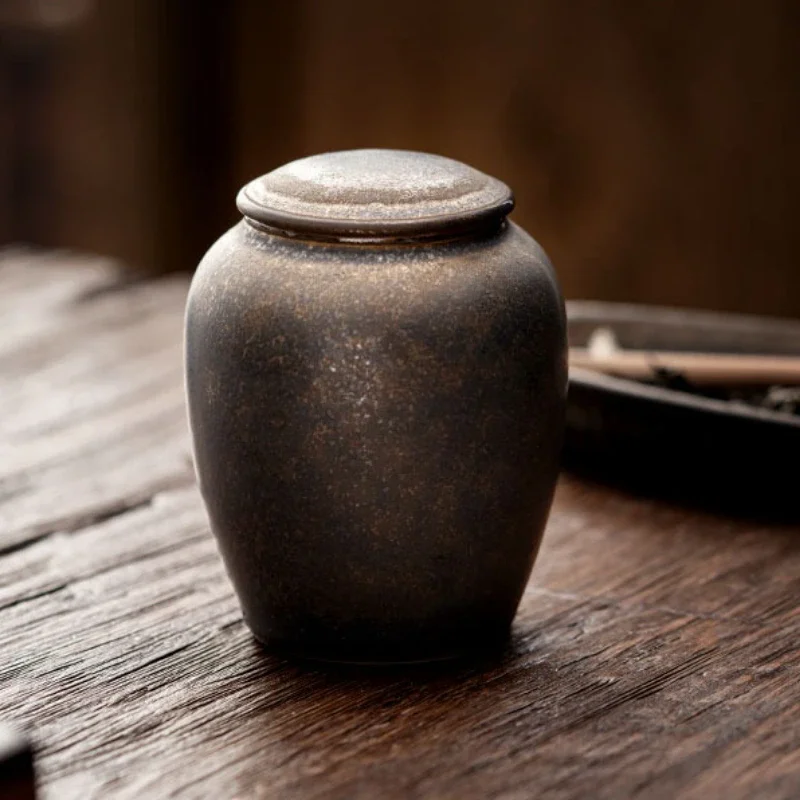 

2025 Mini Portable Cremation Urns,Vintage Ceramic Pets Urn, Animal Coffin,Commemorative Ashes Storage,Cremation Burial